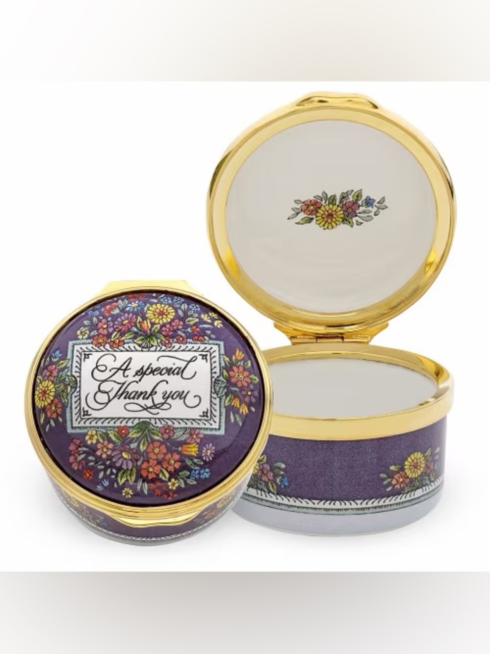 Halcyon Days A Special Thank You Enamel Box Limited Edition with Certificate New